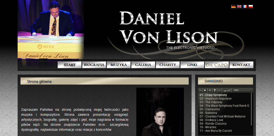 Strona www Daniel Von Lison