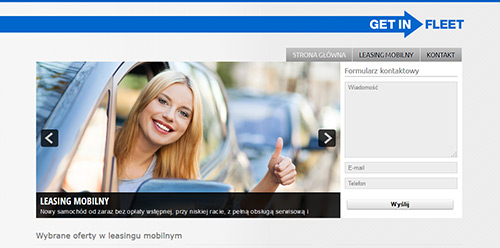 Strona internetowa Leasing Mobilny