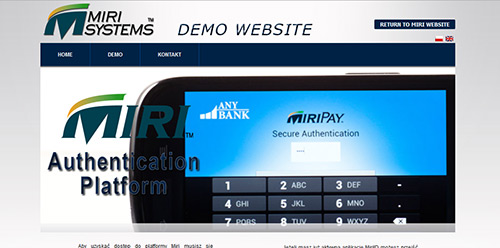 Aplikacja internetowa Miri Systems